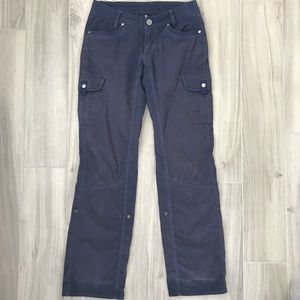 KUHL women's Splash Roll-Up Pant - Blue - Size 2 Regular - SPF 50+